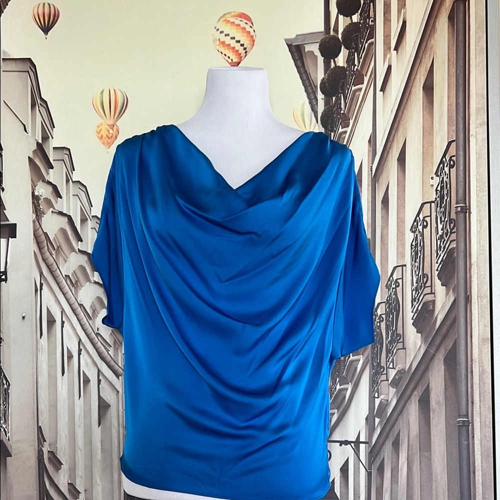 Ramy Brook Blue Blouse Chic Top